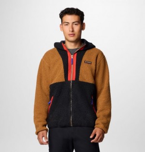 Columbia Backbowl™ II Remastered Hooded Sherpa Men Fleece Jackets Brown | 60644448