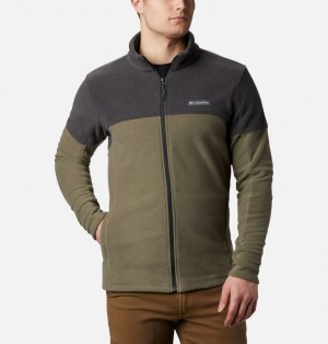 Columbia Basin Trail™ Full Zip Men Fleece Jackets Green | 80061037