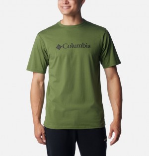 Columbia CSC Basic Logo™ Men T Shirts Green | 3540638