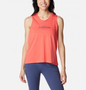 Columbia North Cascades™ Casual Graphic Women Tank Top Coral | 81199845