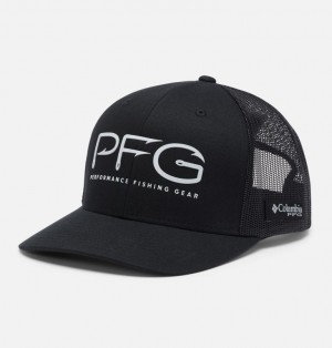 Columbia PFG Mesh Snap Back™ Hooks Ball - High Crown Women Caps Black | 47884400