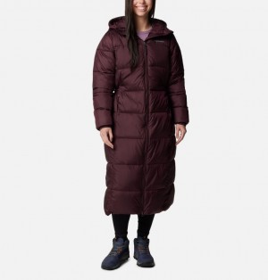 Columbia Pike Lake™ III Long Women Puffer Jacket Burgundy | 76029839