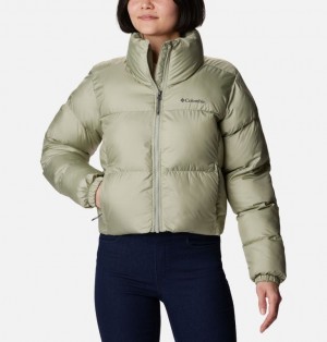 Columbia Puffect™ Cropped Women Puffer Jacket Olive | 94280691