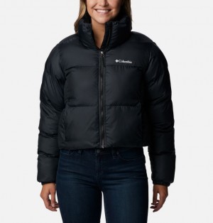 Columbia Puffect™ Cropped Women Puffer Jacket Black | 12789266