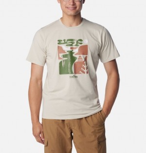 Columbia Sun Trek™ Technical Men T Shirts White | 70135209