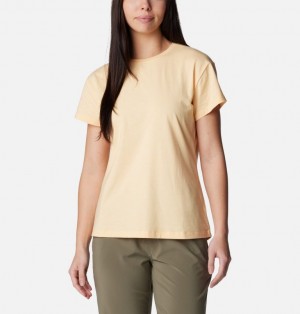 Columbia Sun Trek™ Technical Women T Shirts Yellow | 81066991