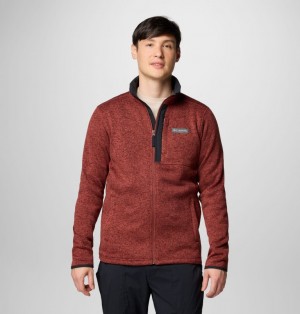 Columbia Sweater Weather™ II Men Fleece Jackets Red | 47759626