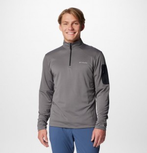 Columbia Tech™ Half zip Knit Men Sweatshirts Grey | 62531848