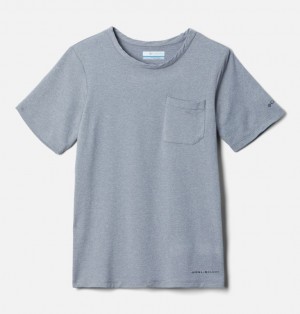 Columbia Tech Trail™ Short Sleeve Boys's T Shirts Grey | 64349351