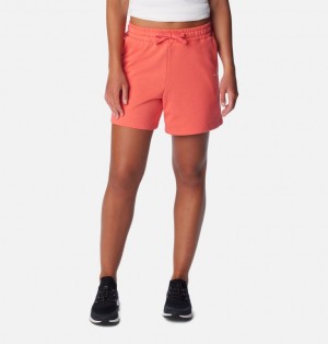 Columbia Trek™ French Terry Women Shorts Coral | 88921563