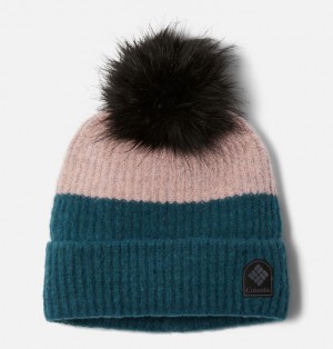 Columbia Winter Blur™ Pom Men Beanie Turquoise | 23597650
