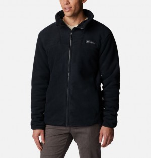Columbia Winter Pass™ Full Zip Men Fleece Jackets Black | 63947067